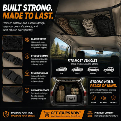 Car Roof Storage Net - The Space-Saving Upgrade Every Vehicle Needs