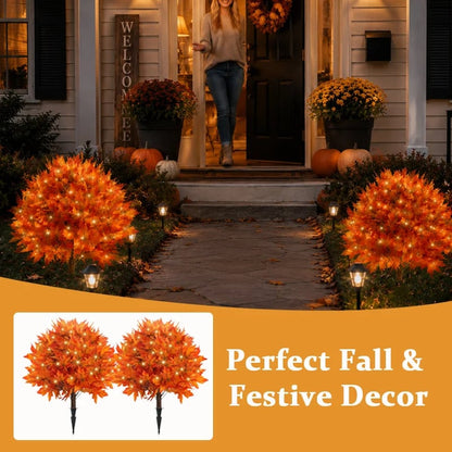 Light-Up Autumn Maple Tree – LED Fall Tree Ornament