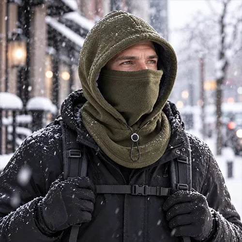 ❄Fleece Double Layer Integrated Mask Hat🧢