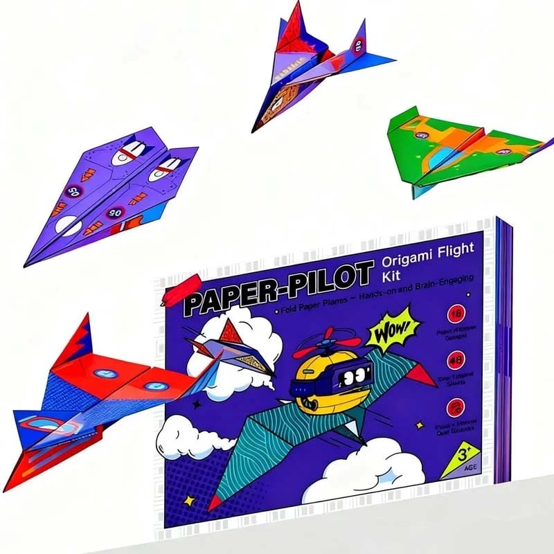 🎁Gift Idea Hot Sale 49% OFF🎄🛩️Creative DIY Paper Airplane Set For Kids