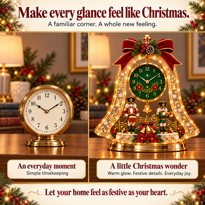 🎄 Christmas Wonder Lighted Tabletop Clock – Bring the Magic of Christmas Home ✨