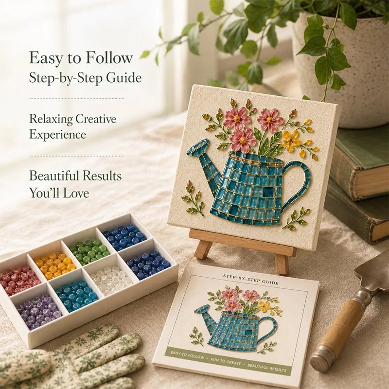 DIY Sea Glass Mosaic Art Kit — 8 Coastal Wall Art Designs