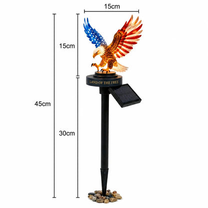 🦅Solar Eagle Garden Light 🎁– A Glowing Tribute to American Freedom✨