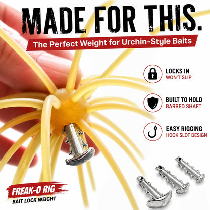 🔥 Freak-O Rig for Urchin-Style Soft Plastics 17mm - 5 Per Package