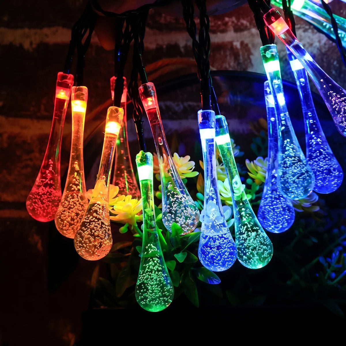 🔥No electricity bill all year round, 69% off✅ Outdoor solar-powered teardrop string lights