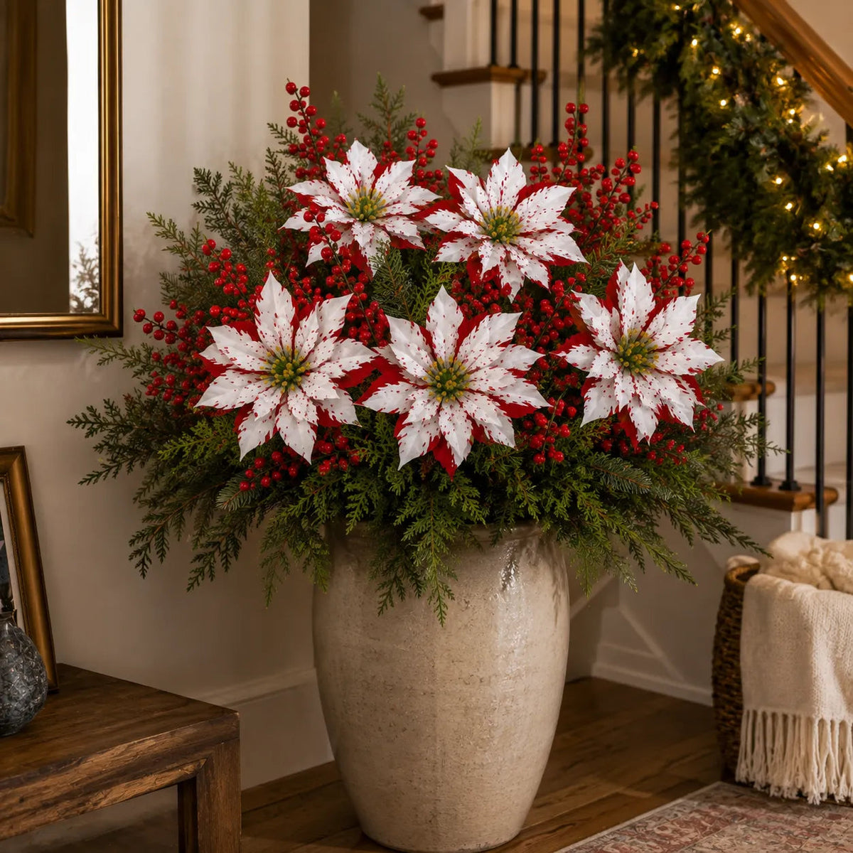 ❄️Last Day 50% OFF🔥Christmas Poinsettia Planter Inserts