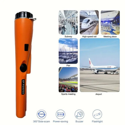🎯 Handheld Metal Detector Pinpointer, 360° High Sensitivity Treasure Finder with Vibration & Buzzer Alarm