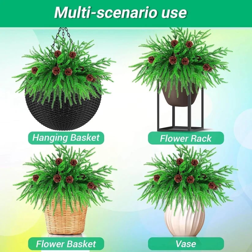 🔥Last Day 49% OFF🔥The Best Holiday Greenery - Realistic Norfolk Pine Stems
