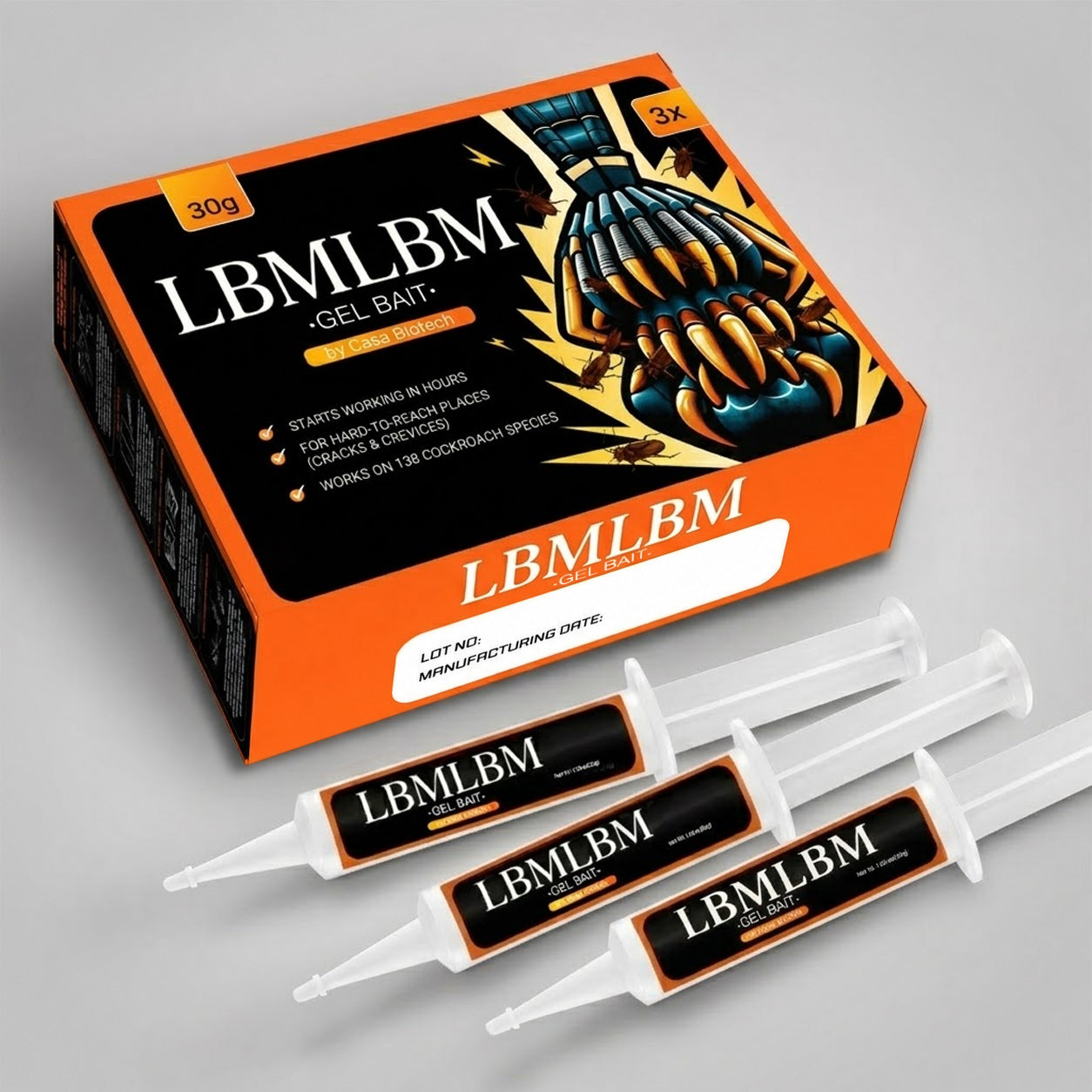 🔥Limited-Time Offer – Save 49% Today🔥LBMLBM Cockroach Gel Bait (New Upgraded Formula)