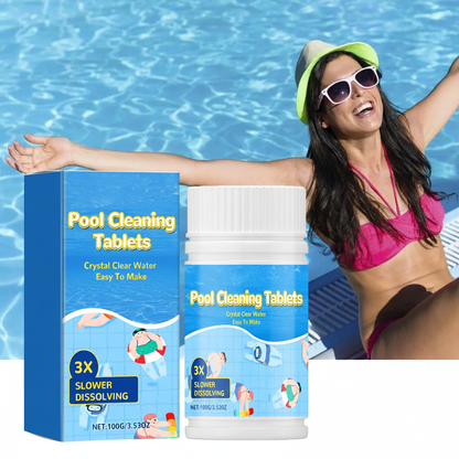 💧 Purify Water, Eliminate Odors & Stains ——🏊 Pool Cleaning Tablets
