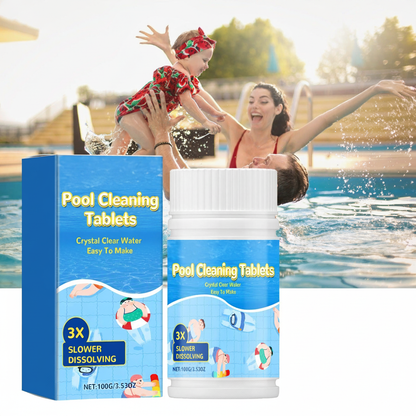 💧 Purify Water, Eliminate Odors & Stains ——🏊 Pool Cleaning Tablets
