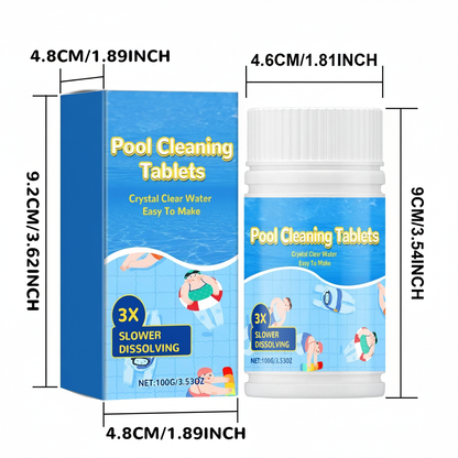 💧 Purify Water, Eliminate Odors & Stains ——🏊 Pool Cleaning Tablets