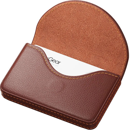 💖Hot Sale 49% OFF💼 PU Leather Business Card Holder – Slim Magnetic Name Card Case