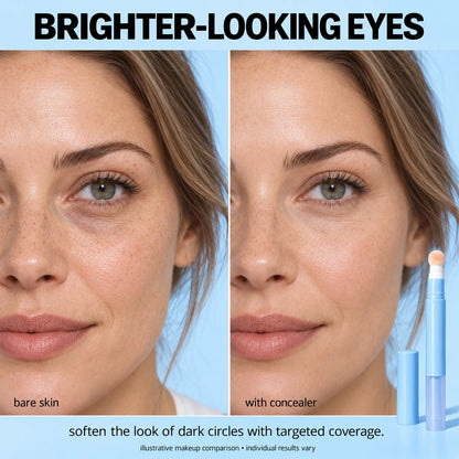 Hydrating Cream Concealer Pen – Sponge Applicator, Matte Finish, Brightening ✨