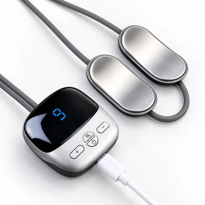 ⏰Last Day 50% Off🔥Mini Necklace-Style Neck Massager — 4 Modes, 9 Intensity Levels, 3 Heat Settings, Smart Dual-Pulse Pendant Design💆‍♀️✨