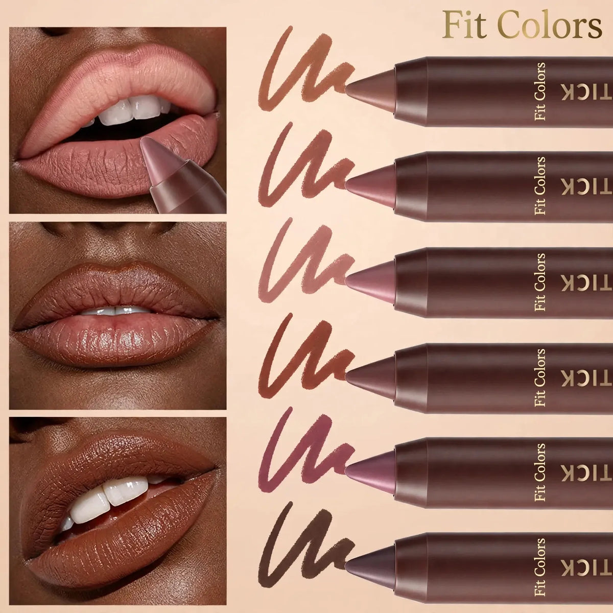 💄 6-Piece Matte Brown Lipstick Set – Long-Lasting Color 🤎