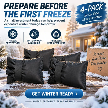 ❄️ Outdoor Faucet Cover | Winter Freeze Protection Insulated Spigot Protector