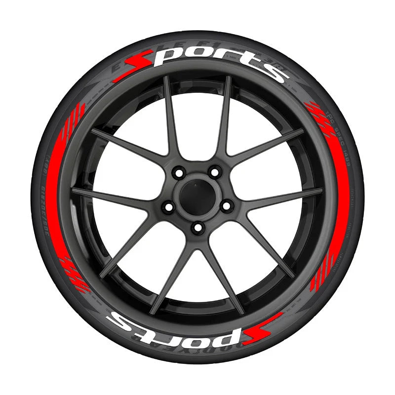 4Pcs 3D Car Tire Stickers – Waterproof Universal Wheel Decals | Motorcycle Auto Exterior Accessories