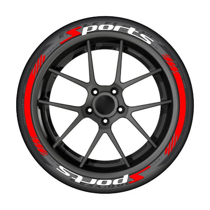 4Pcs 3D Car Tire Stickers – Waterproof Universal Wheel Decals | Motorcycle Auto Exterior Accessories