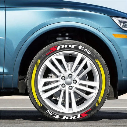 4Pcs 3D Car Tire Stickers – Waterproof Universal Wheel Decals | Motorcycle Auto Exterior Accessories