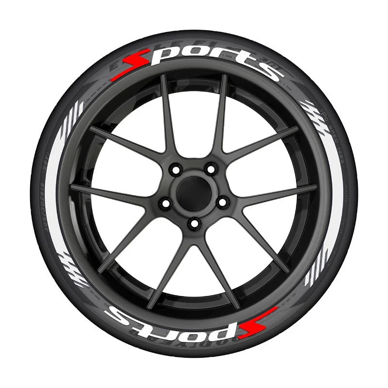 4Pcs 3D Car Tire Stickers – Waterproof Universal Wheel Decals | Motorcycle Auto Exterior Accessories