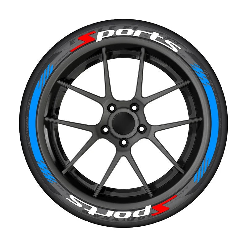 4Pcs 3D Car Tire Stickers – Waterproof Universal Wheel Decals | Motorcycle Auto Exterior Accessories