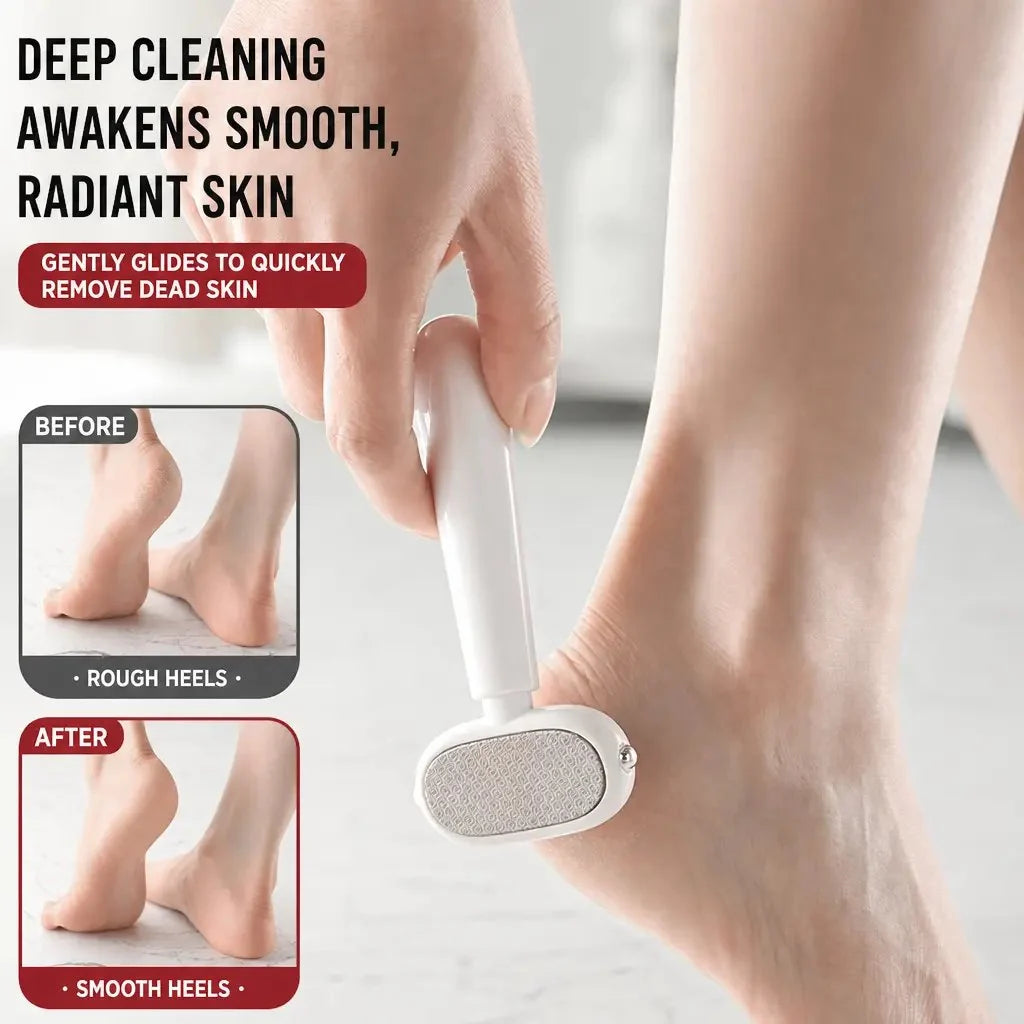 Dual‑Sided Foot Callus Remover, Replaceable Stainless Steel Blade Foot Scraper 🦶