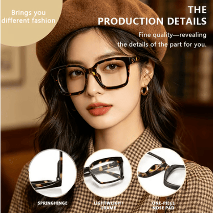 Buy 1 get 3 packs👓Tortoiseshell Reading Glasses – Blue Light Blocking Oversized Square Readers
