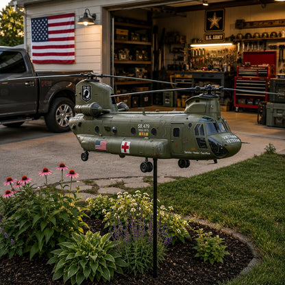🔥49% OFF🎖️-Vietnam Veteran CH-47 Chinook Helicopter Wind Spinner ✈️