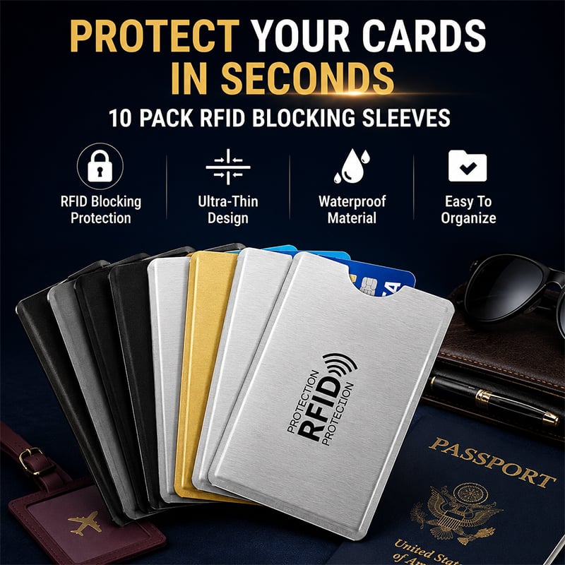 💖 Hot Sale 49%OFF💳RFID Blocking Card Sleeves