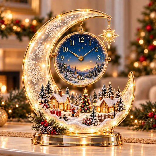 🎄 Christmas Wonder Lighted Tabletop Clock – Bring the Magic of Christmas Home ✨