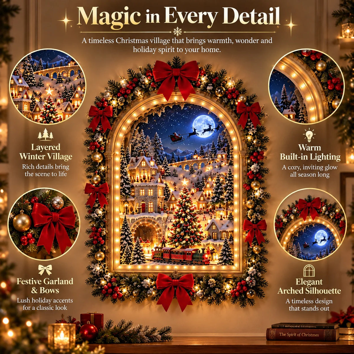 🏠✨ Animated Christmas Village — A Magical Holiday Display