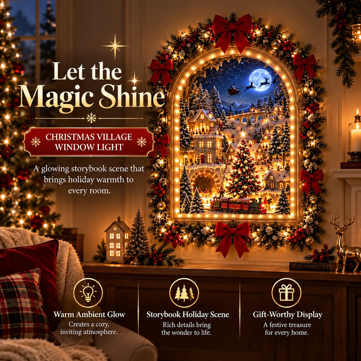 🏠✨ Animated Christmas Village — A Magical Holiday Display