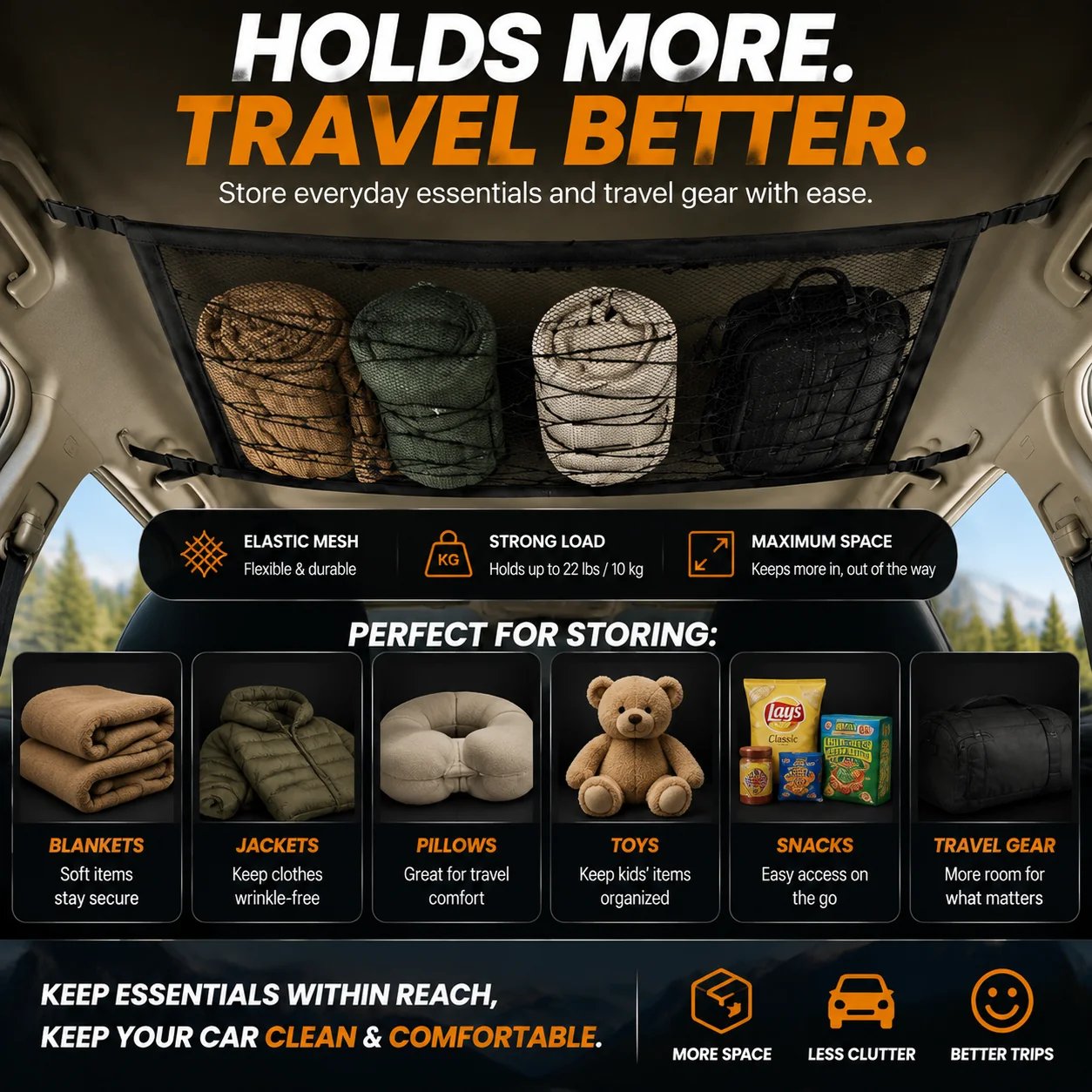 Car Roof Storage Net - The Space-Saving Upgrade Every Vehicle Needs