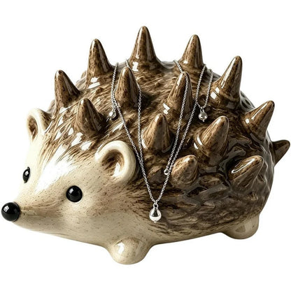 ✨ Cute Resin Hedgehog Ring & Trinket Holder