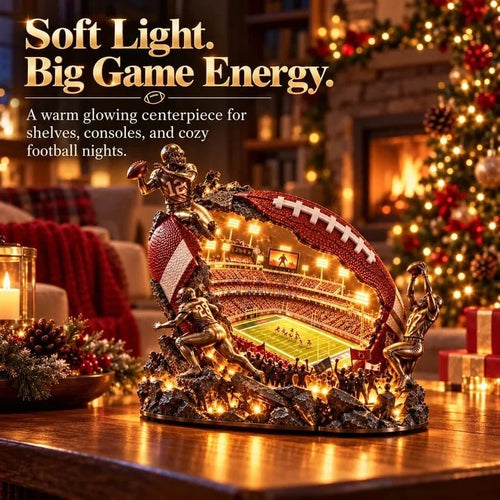 🏈 A Stadium Inside A Football™ – Lighted Game Day Collectible 🏟️