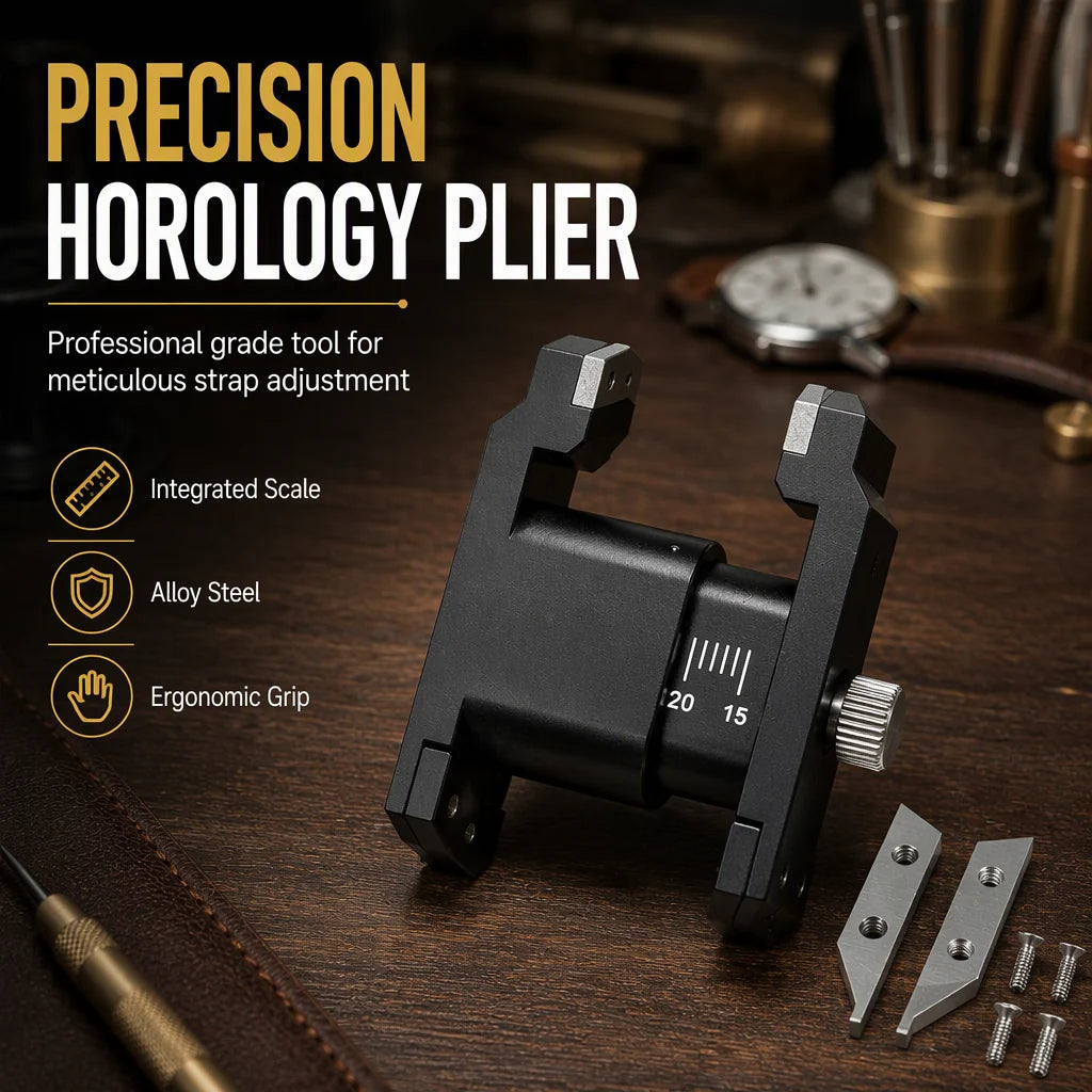 ⌚✨ Spring Bar Plier Tool – 50% Off! Dual-fork Precision, Adjustable Mm Scale, Replaceable Alloy Tips – Scratch-free Strap Changes. 🛠️