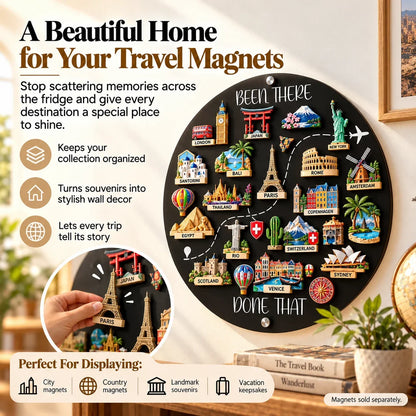 🌎✨travel Magnet Board - 💕every Magnet Has A Story. Every Journey Deserves A Place