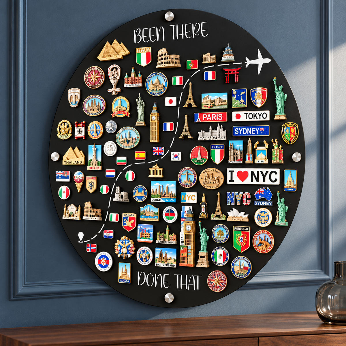 🌎✨travel Magnet Board - 💕every Magnet Has A Story. Every Journey Deserves A Place