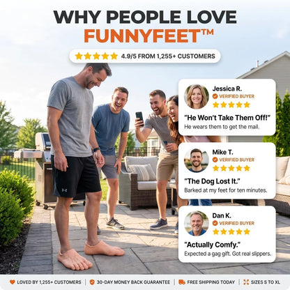 🔥 Last Day 49% Off -🦶 Halloween Barefoot Prank Slippers – Creepy Feet, Big Laughs! 👣