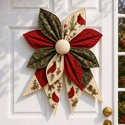 🎀 DIY Oversized Quilted Bow Sewing Kit – 23–25 in Seasonal Door Décor