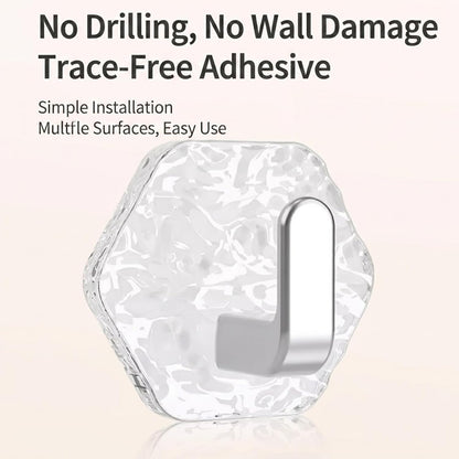 🛠️10 Pack Hexagonal Ripple Heavy Duty Hooks for Bathroom, Kitchen & Household Organization
