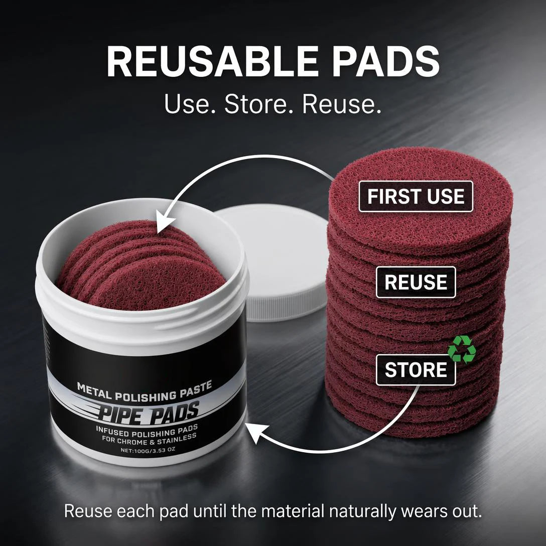 ✨ Mirror-Finish Polishing Pads – Help Reduce Scratches & Oxidation