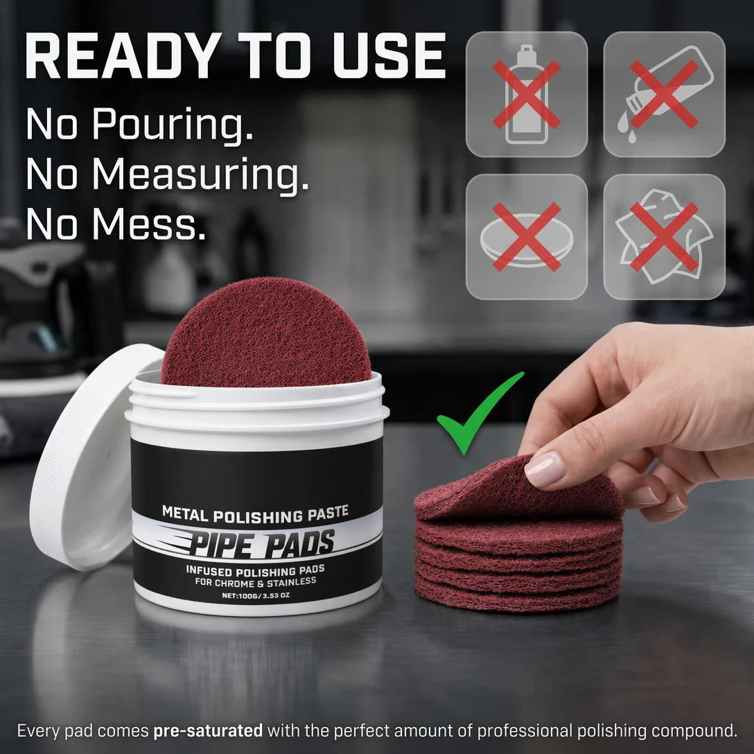 ✨ Mirror-Finish Polishing Pads – Help Reduce Scratches & Oxidation