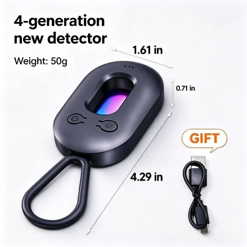 Portable Privacy Detector 🛡️| 3 Scan Modes, Sound & Vibration Alert For Trips
