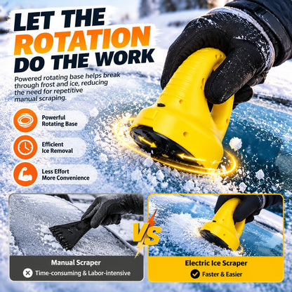 ❄️ Electric Ice Scraper – Rechargeable Cordless Windshield Frost & Ice Removal Tool