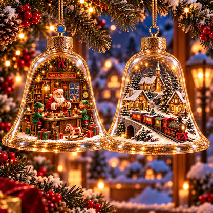 🎁2026 Christmas Wonderland Bell Ornaments.