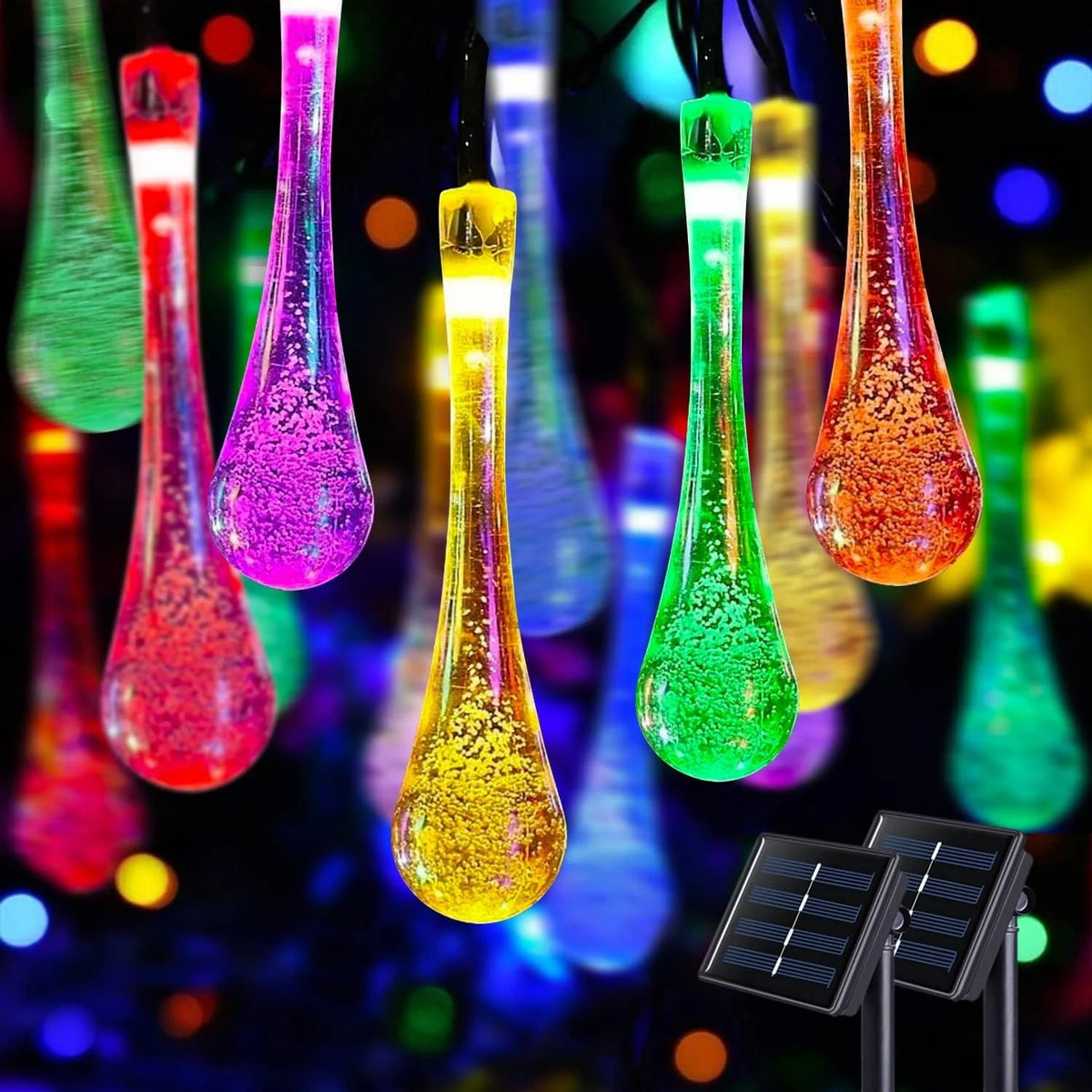 🔥No electricity bill all year round, 69% off✅ Outdoor solar-powered teardrop string lights