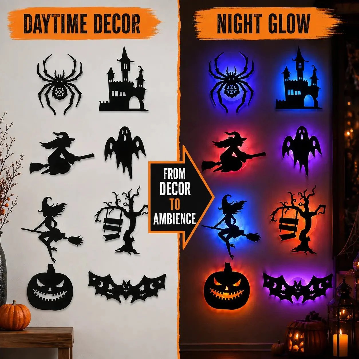 🔥Stick Halloween LED Window Lights