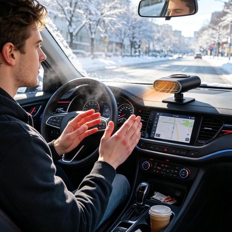 ❄️ Tired Of Freezing In Your Car? 🚗 – 12v Portable Car Heater With Fast Heating & Windshield Defrosting